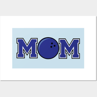 Bowling Mom Blue Posters and Art